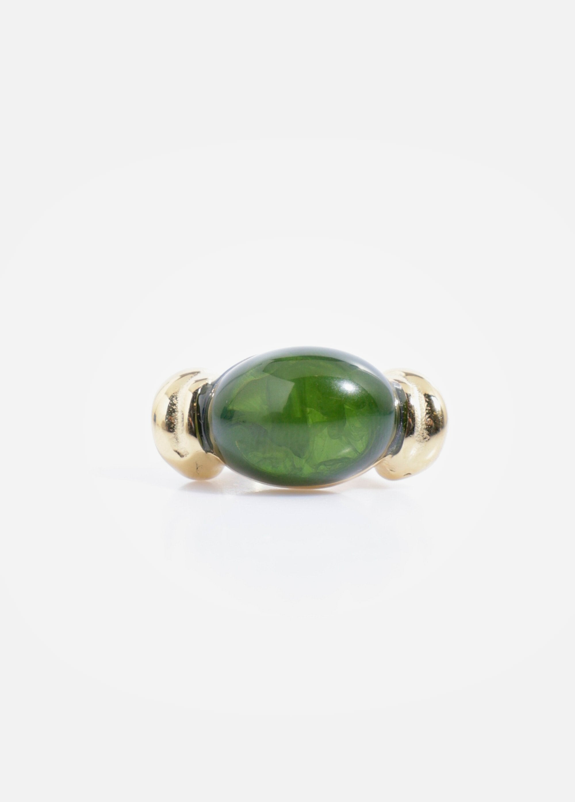 Colorful_pearl_ring,_stainless_steel_Gold_and_green_DE1_slim