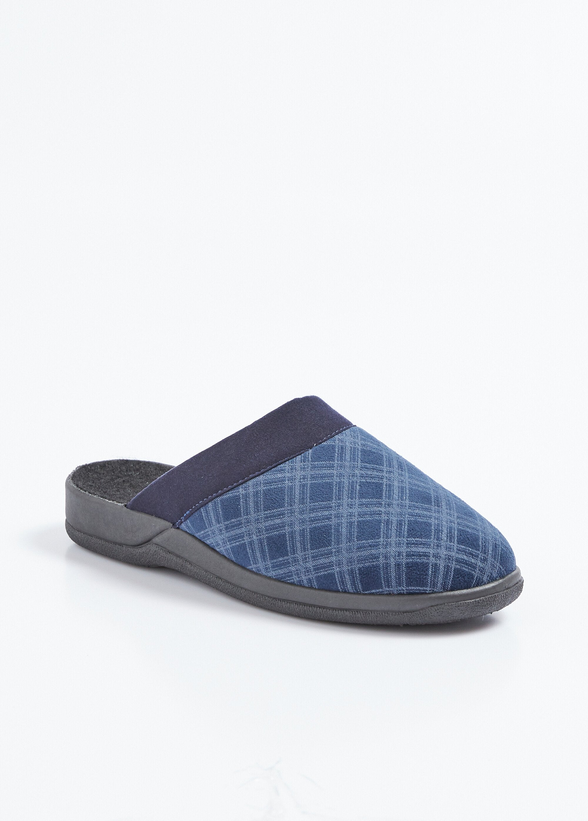 Unisex_comfort_width_wedge_mule_slippers_Marine_FA1_slim