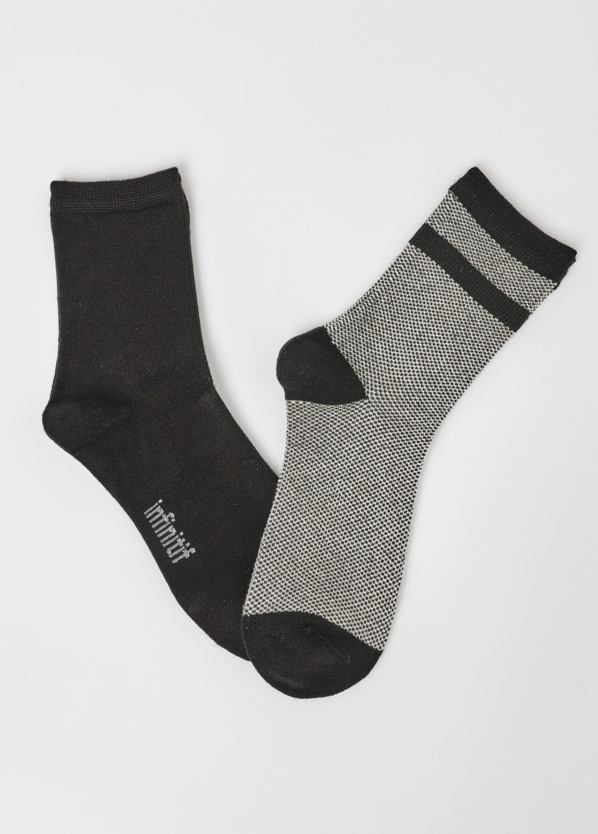 Pack_of_2_assorted_socks,_checkered_Gray_FA1_slim