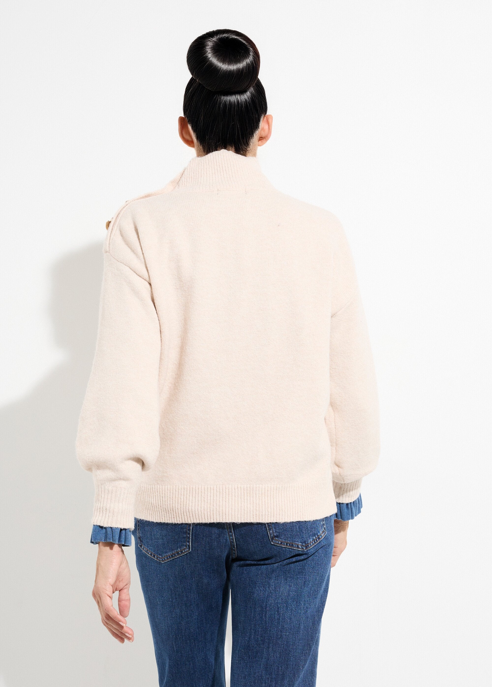 High-neck_sweater_with_metal_jewel_buttons_Beige_DO1_slim