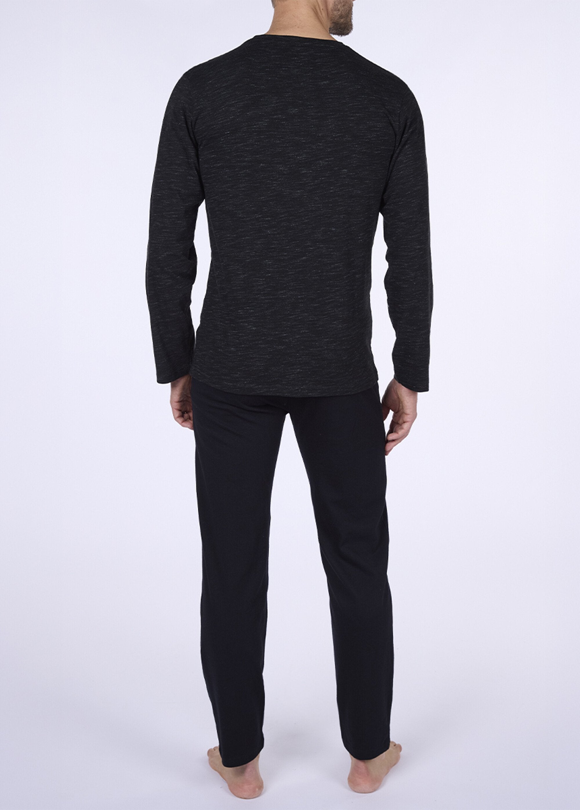 2-piece_long-sleeved_heathered_pajamas_Heather_gray_DO1_slim