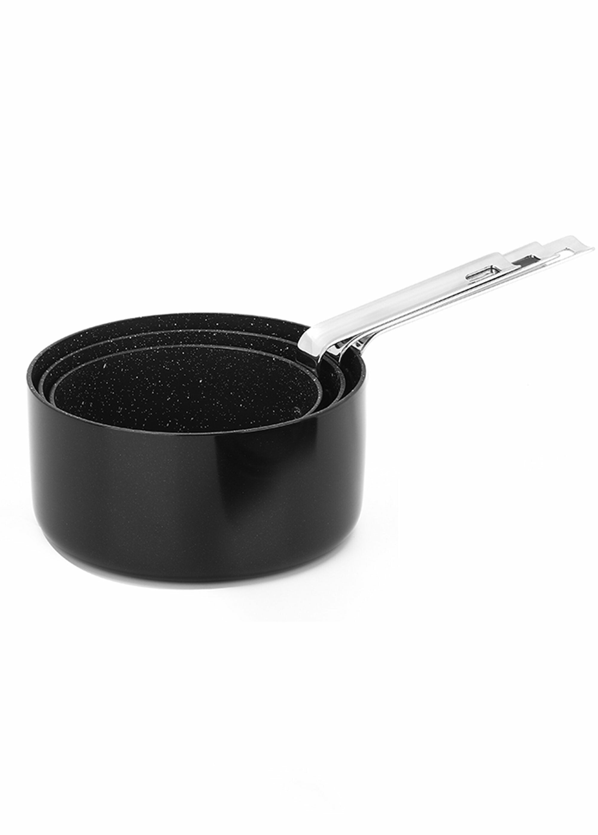 3_stackable_aluminum_pans_16/18/20cm_"Tip"_Black_FA2_slim