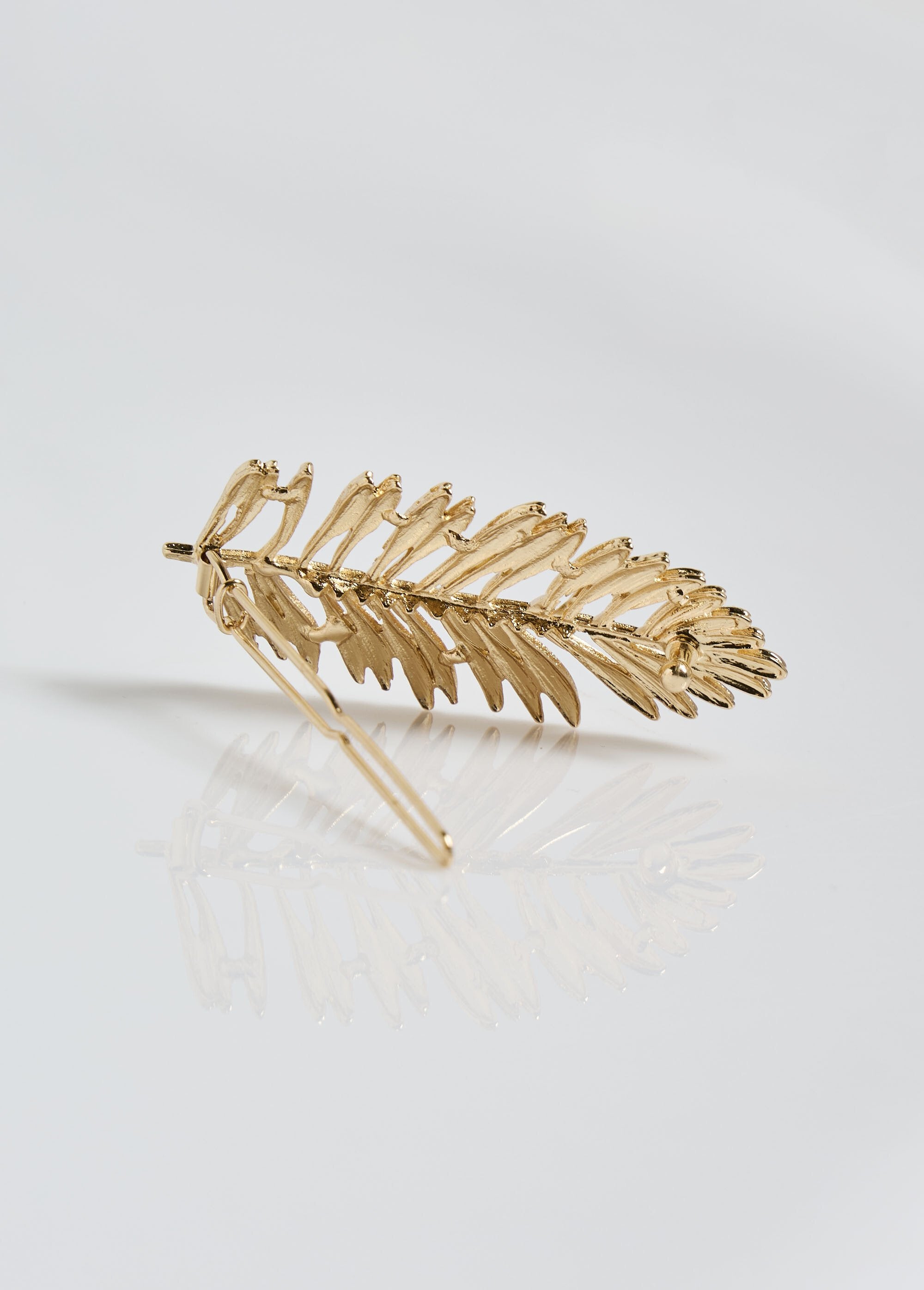 Stainless_steel_branch-shaped_barrette_Golden_FA1_slim