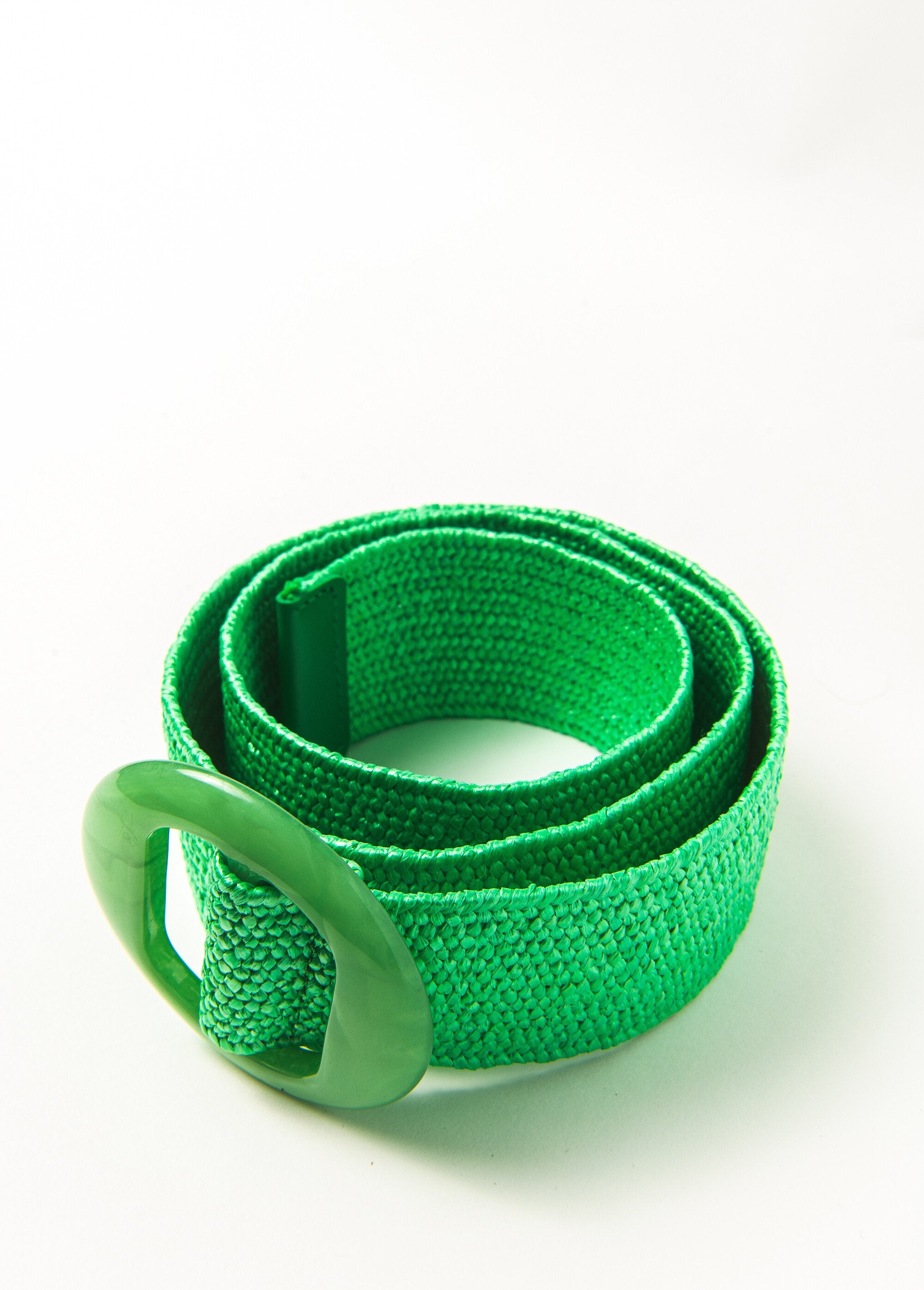 Stretch_belt_with_round_buckle_Green_DE3_slim