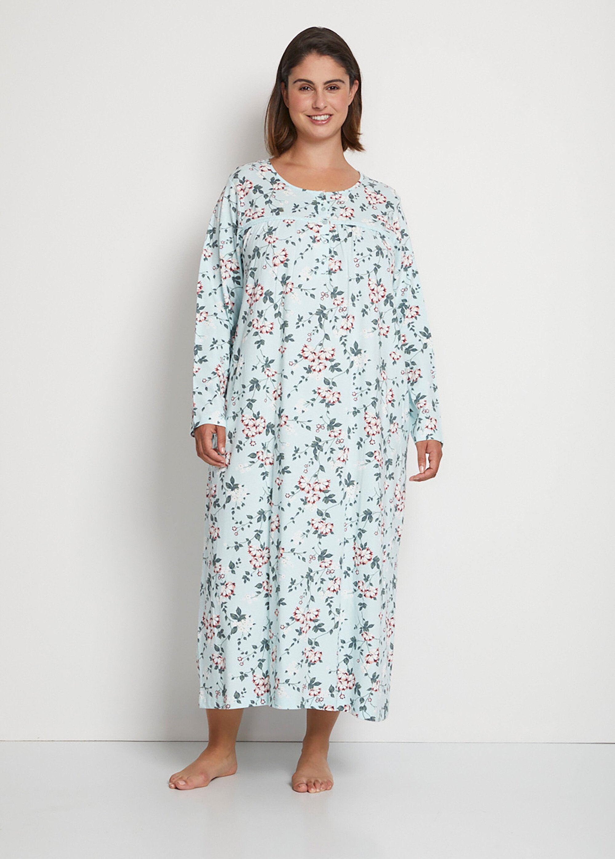 Long_buttoned_floral_cotton_nightgown_Mint_FA1_curvy