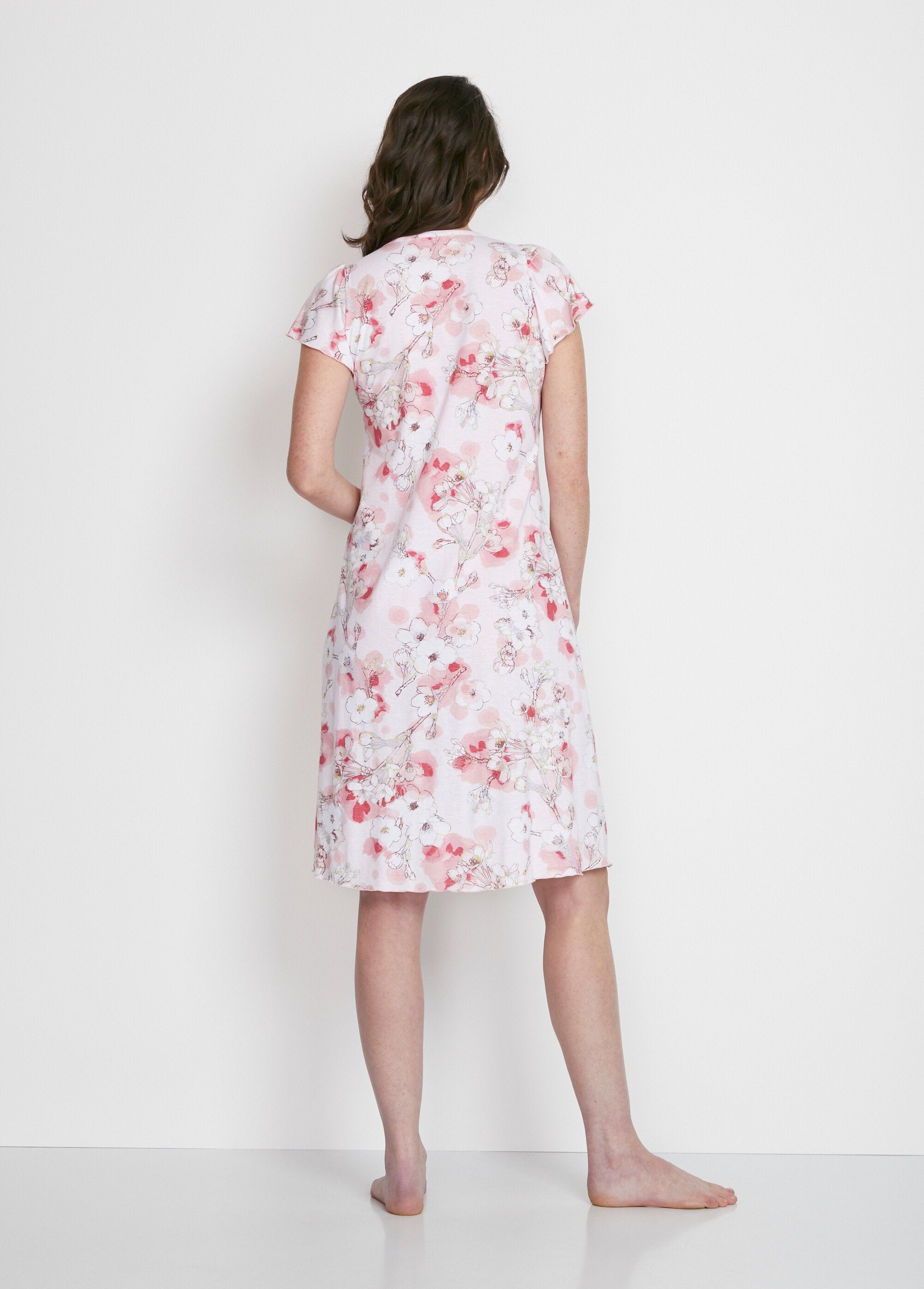 Mid-length_short-sleeved_nightgown_Pink_print_DO1_slim