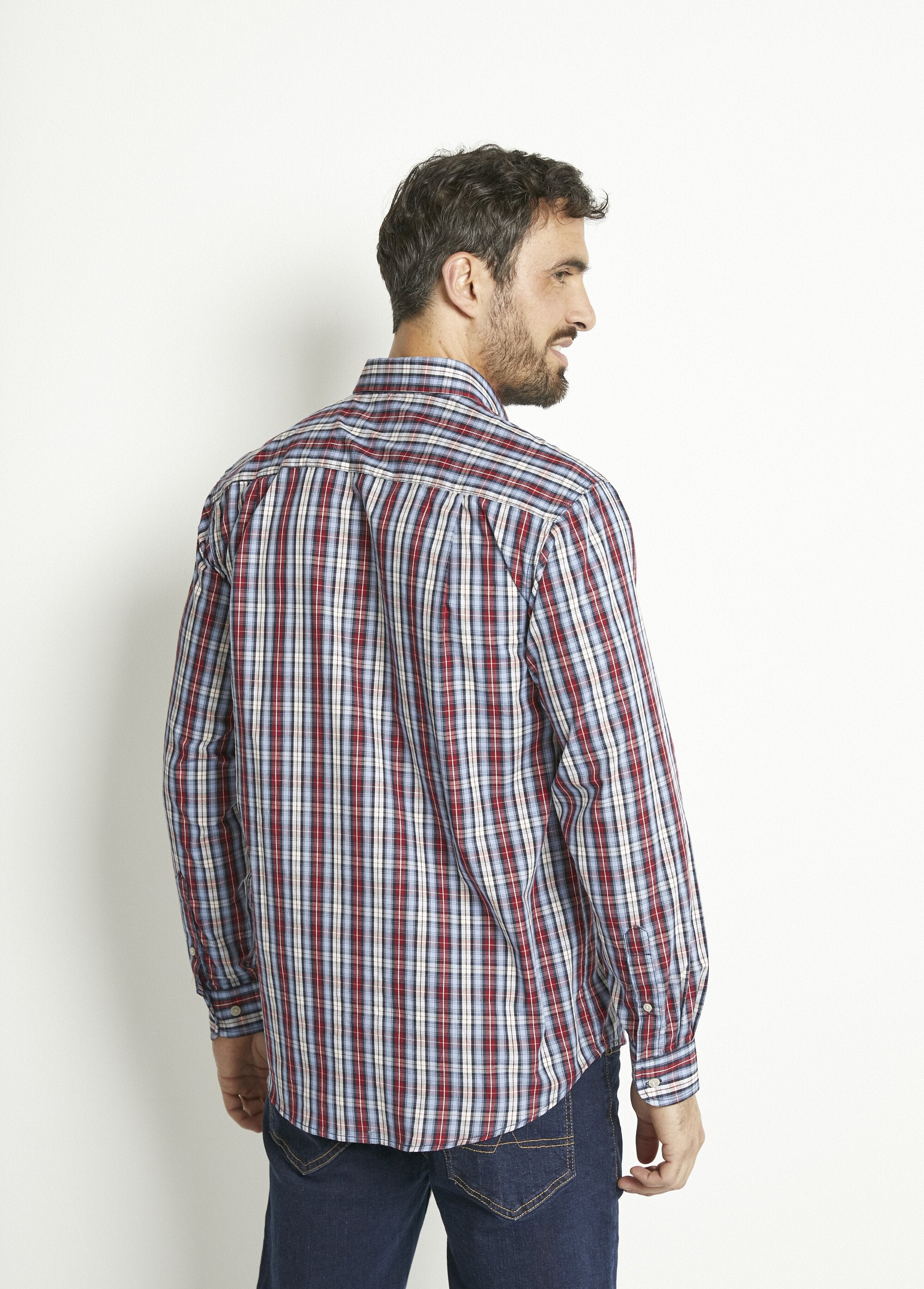 Long-sleeved_plain_or_checked_cotton_shirt_Red_tiles_DO1_slim