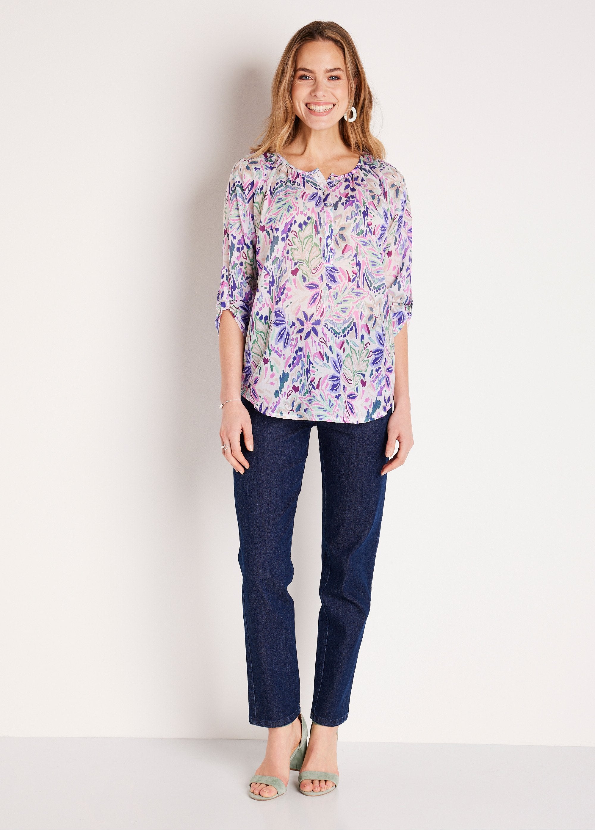 Buttoned_paisley_print_tunic_Purple_and_pink_SF1_slim