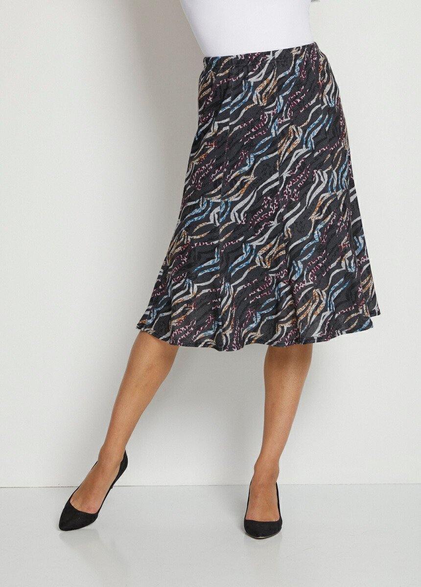 Printed_knit_flared_mid-length_skirt_Gray_print_FA1_slim