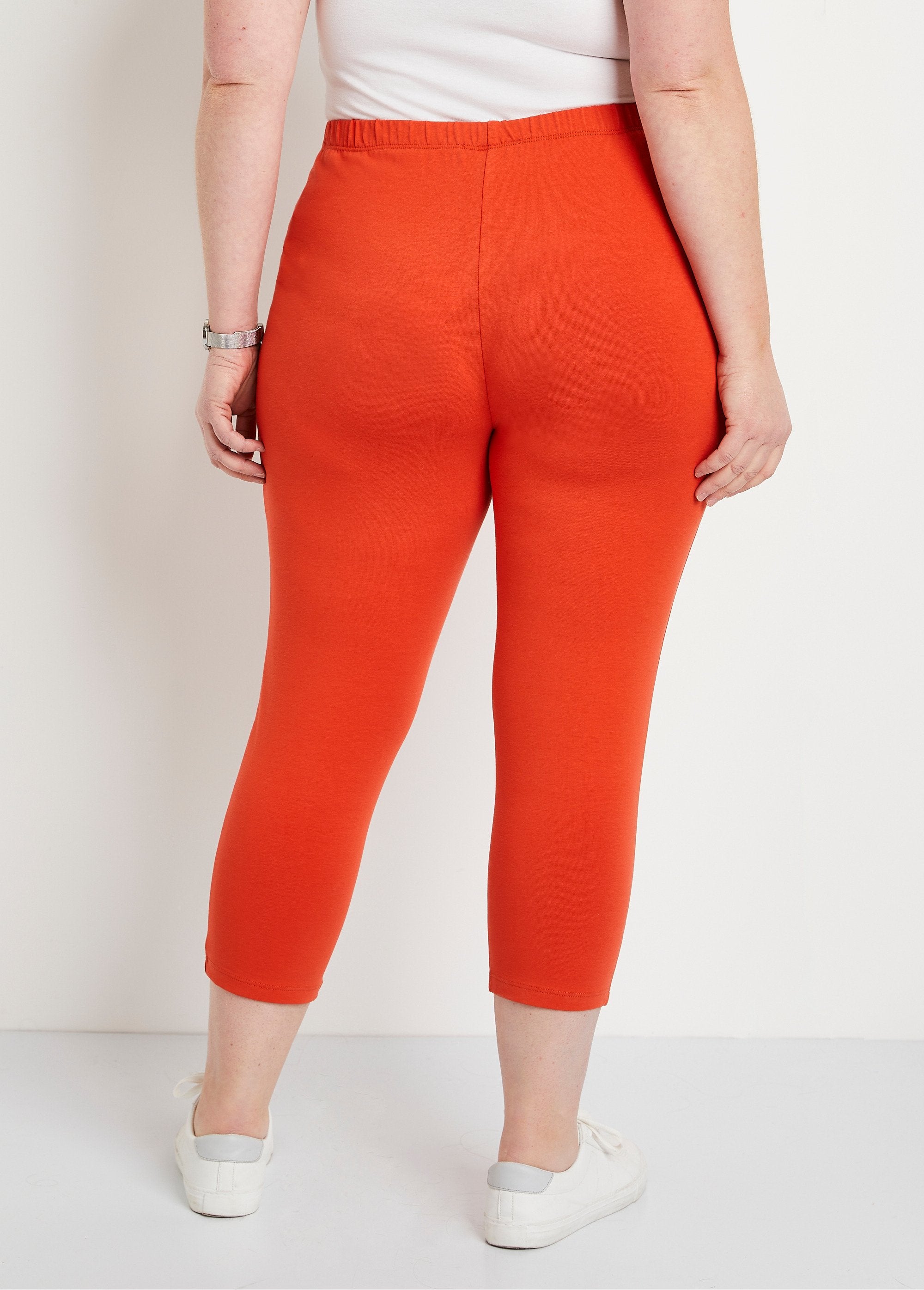 Short_cotton_leggings_with_elasticated_waist_Orange_DO1_curvy