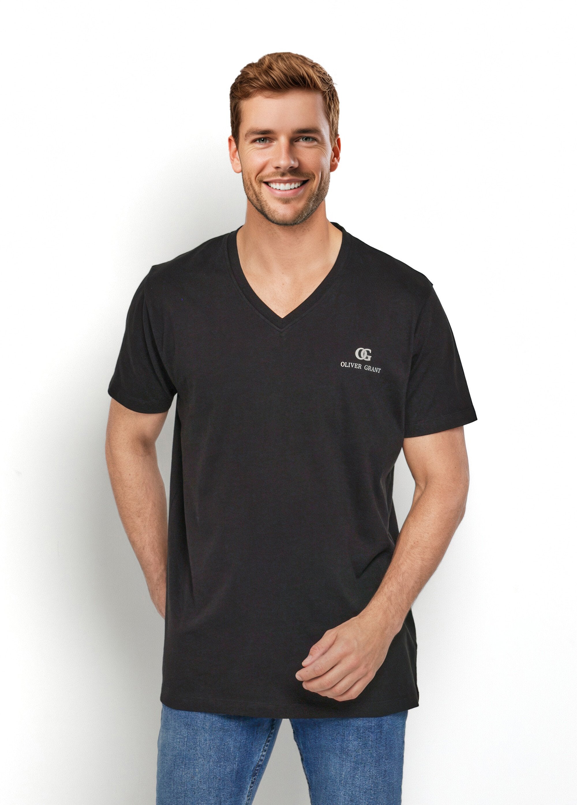 Dark_V-neck_short-sleeved_t-shirts_Black_FA1_slim