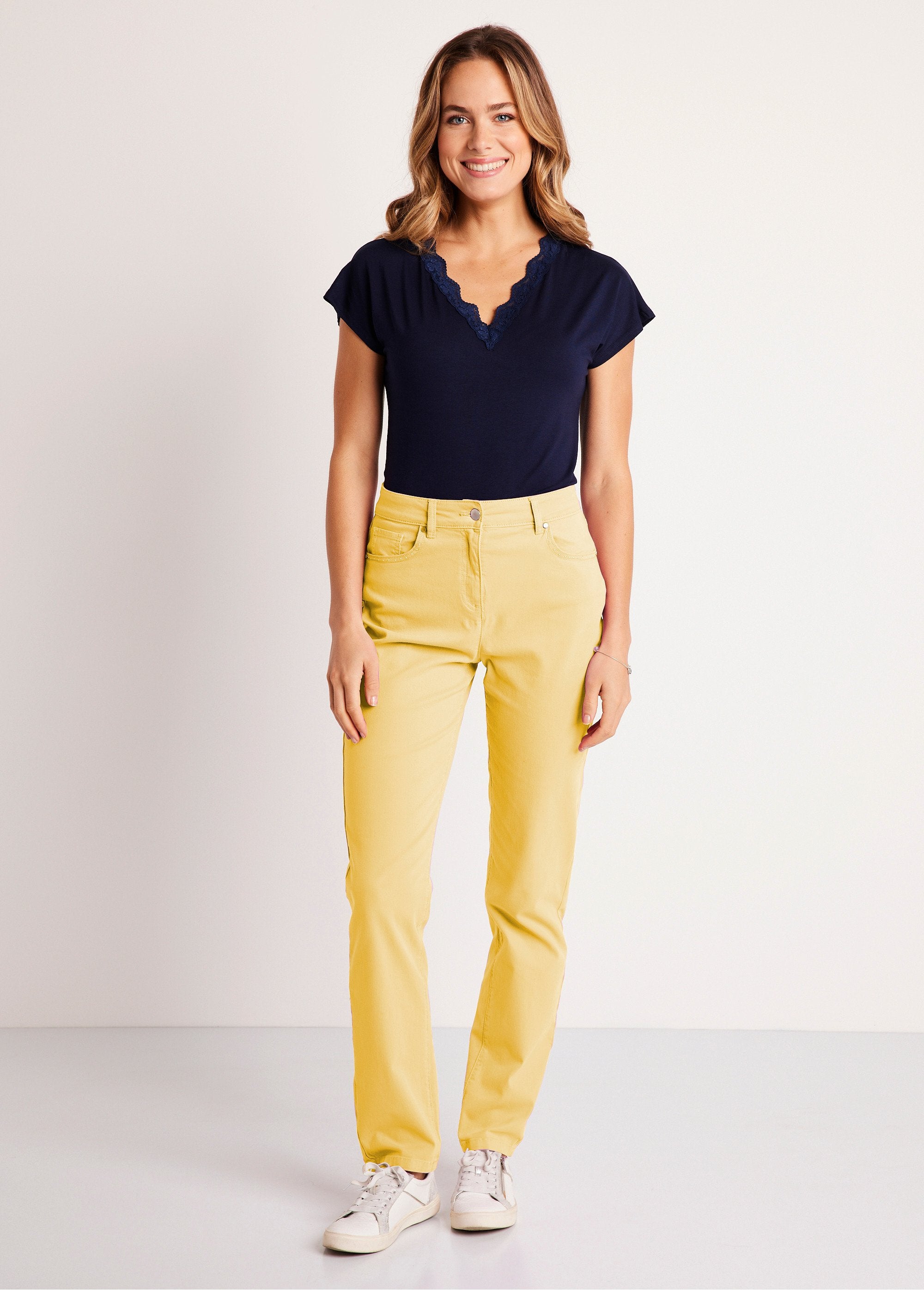 Stretch_cotton_5-pocket_straight_pants_YELLOW_SF1_slim