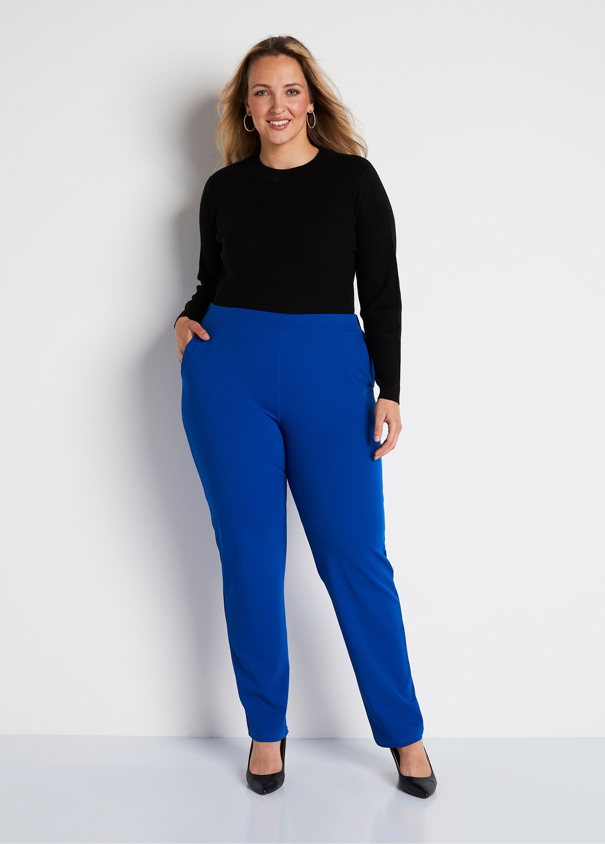 Straight_pants_with_elasticated_waist_and_crepe_knit_Hard_blue_SF1_curvy