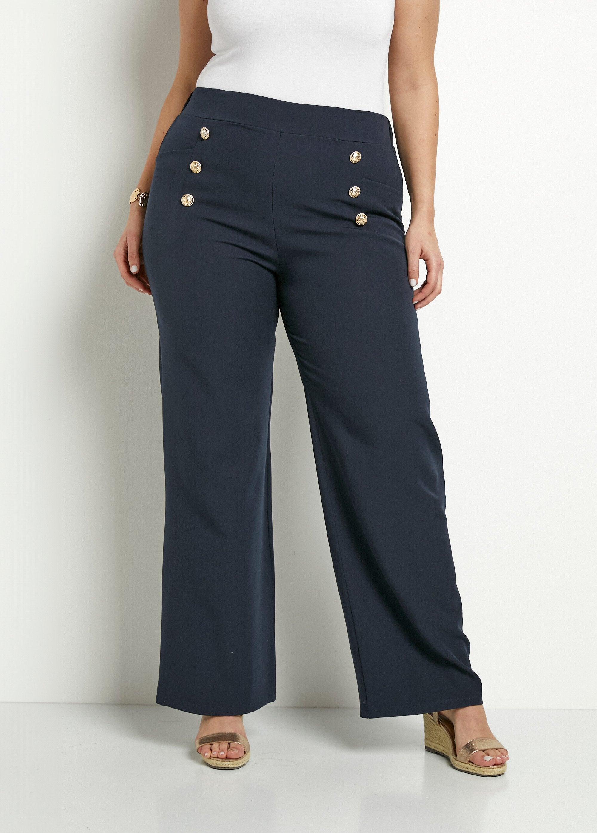 Pantalon_effet_pont_ceinture_élastiquée_dos_Marine_FA1_curvy