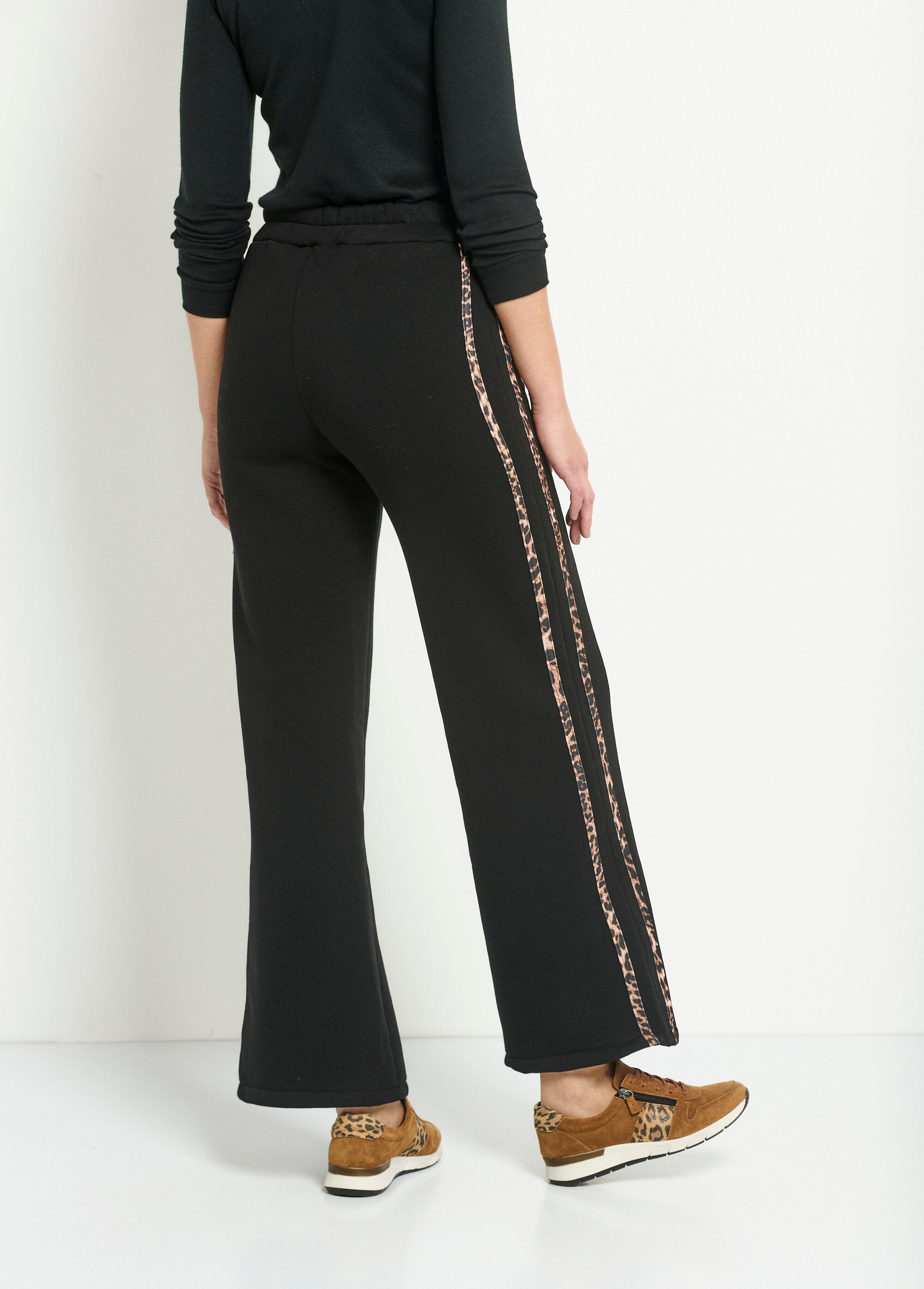 Pantalon_molletonné_confort_bandes_léopard_Noir_DO1_slim