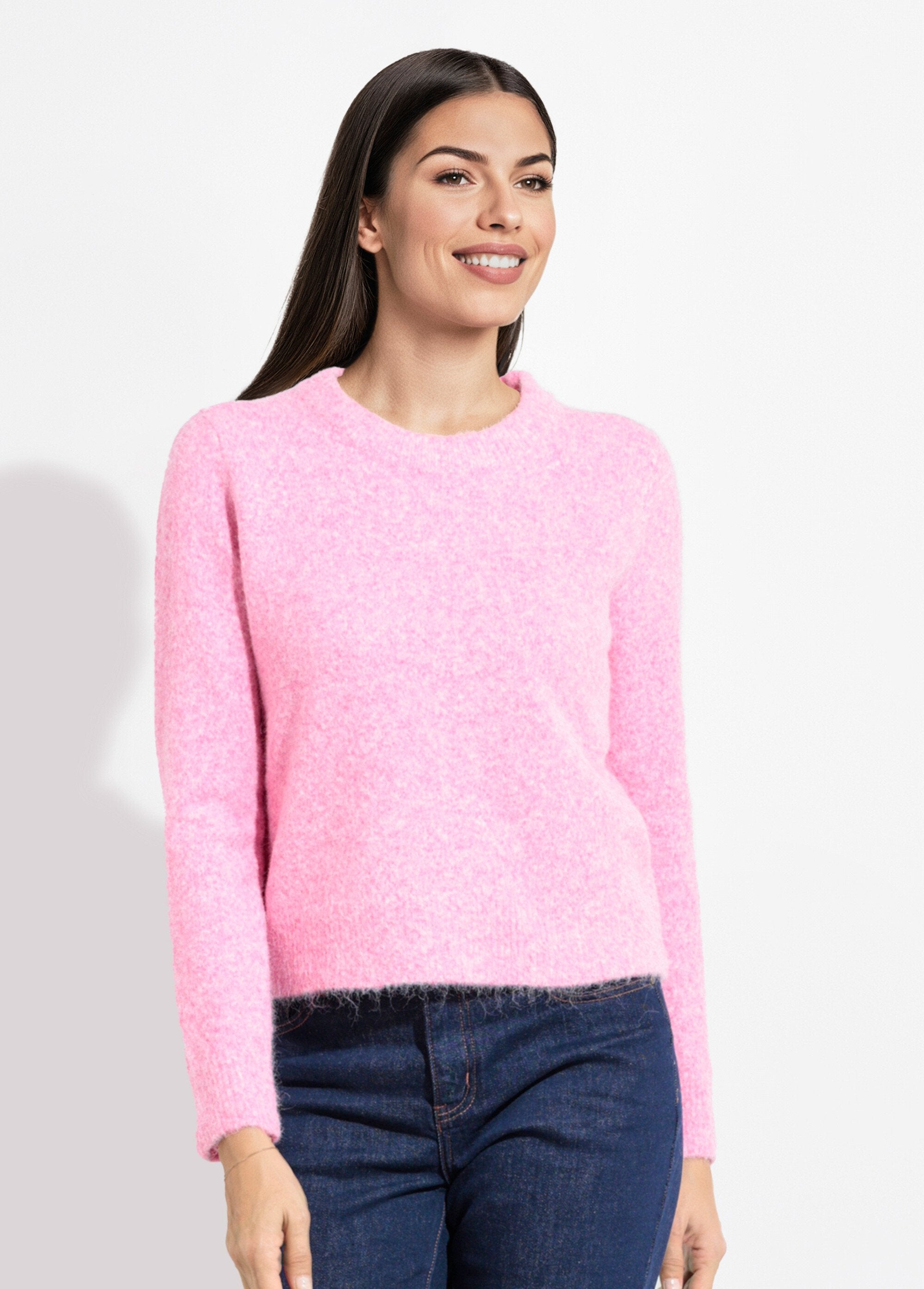 Warm_fluffy_wool_crew_neck_sweater_Pink_FA1_slim