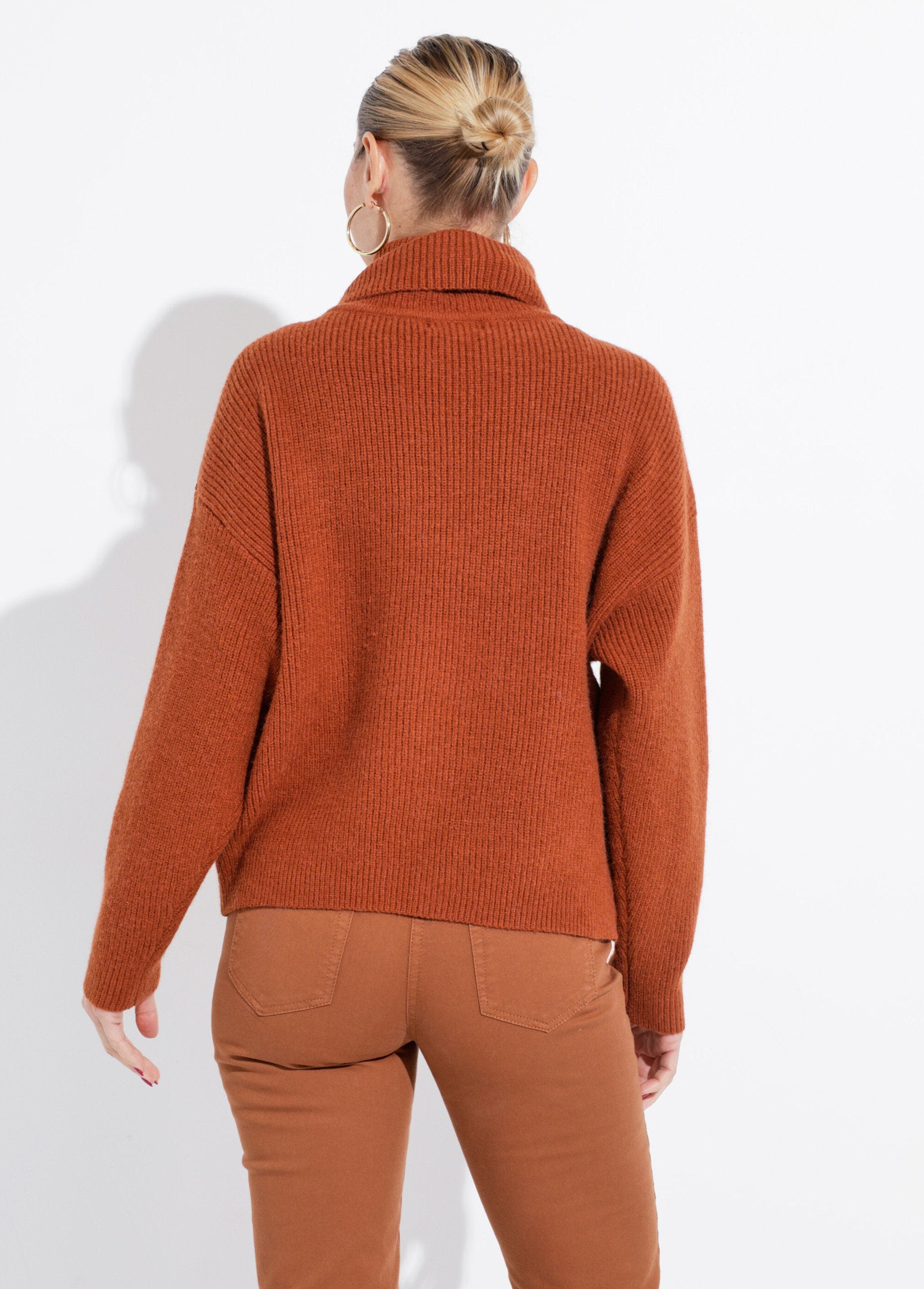 Pull_en_maille_avec_col_roulé_souple_Camel_DO1_slim