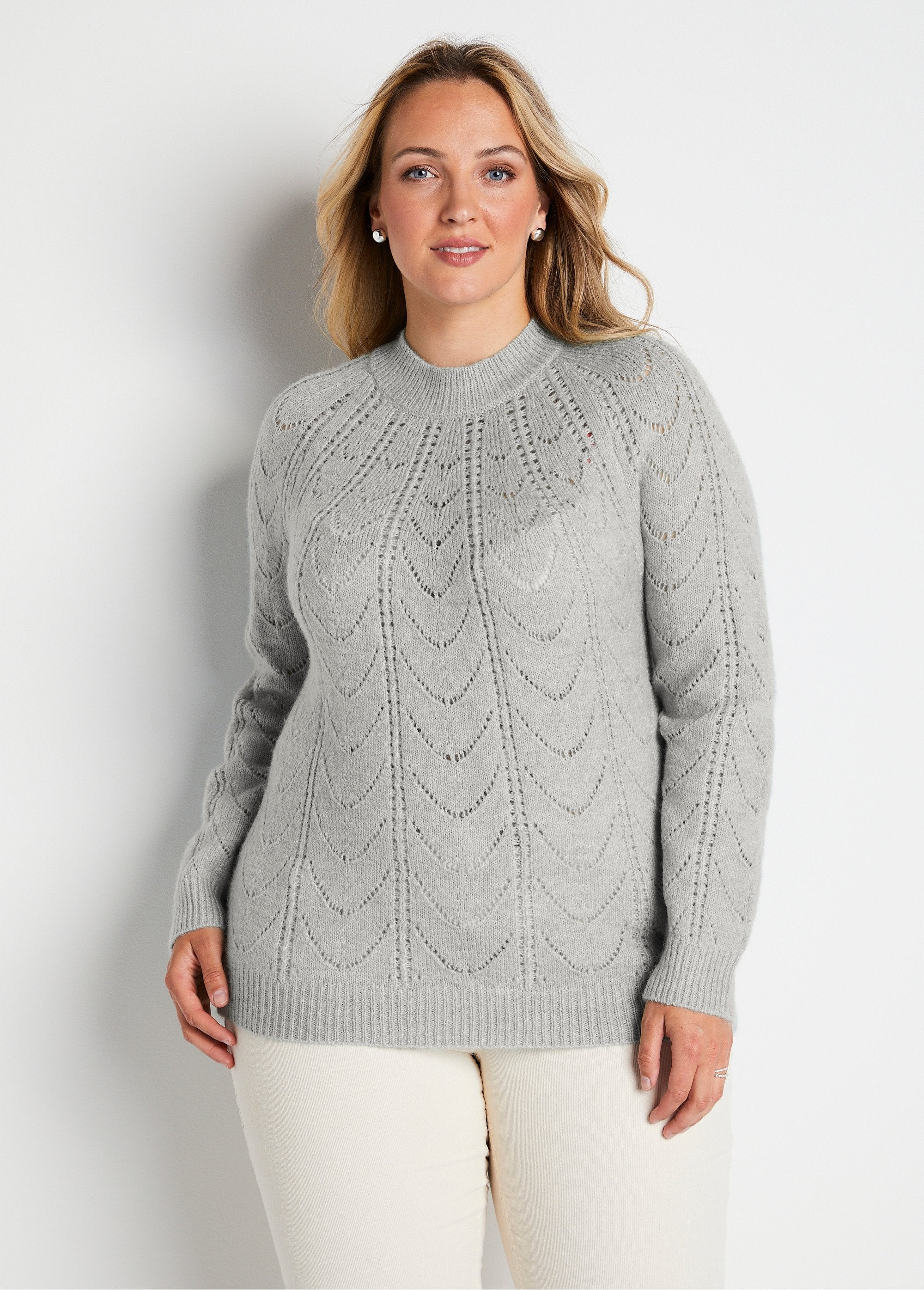 Round_neck_openwork_heathered_knit_sweater_Heather_gray_FA1_curvy