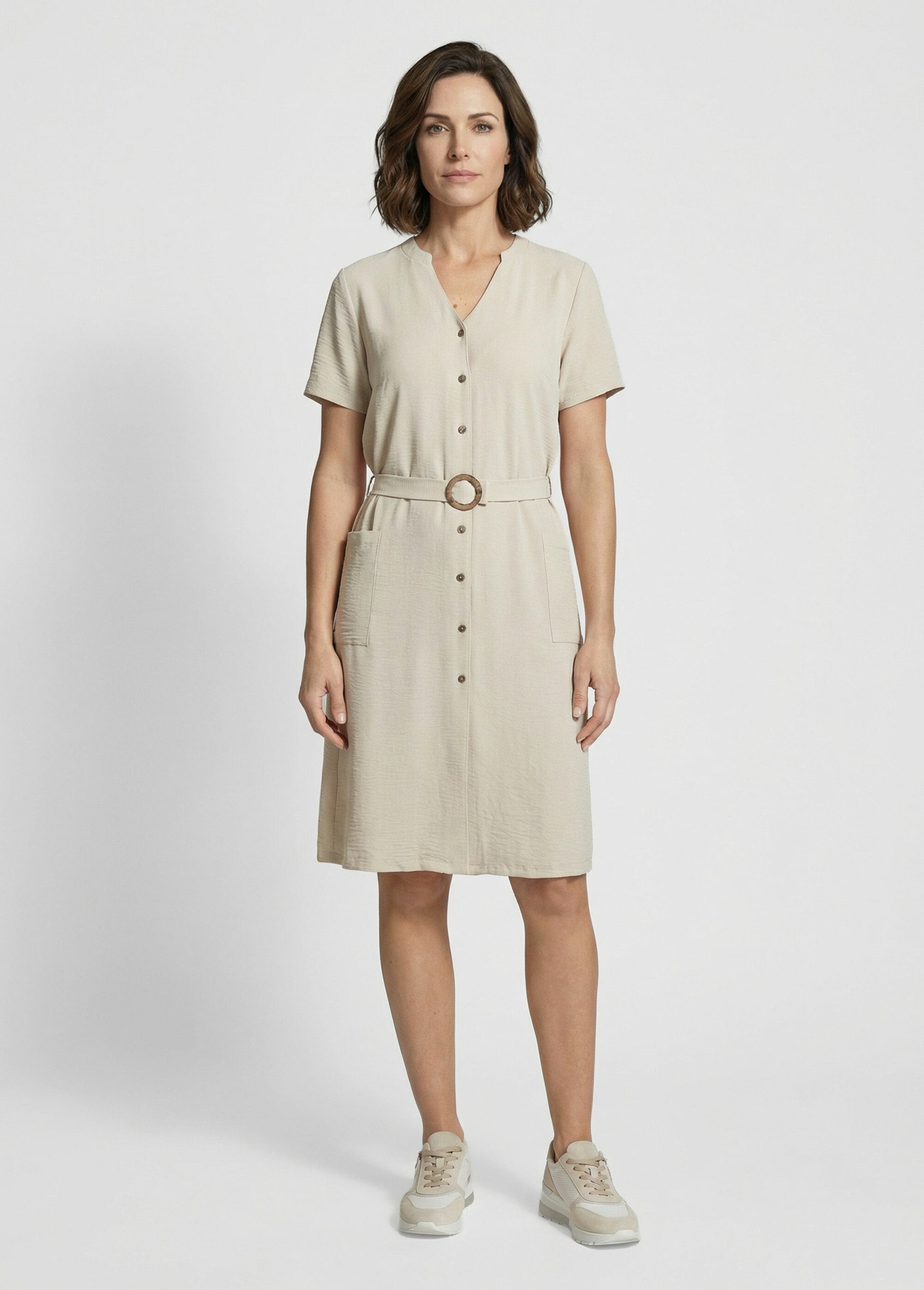 Crepe_shirt_dress,_ethnic_style_Beige_SF1_slim