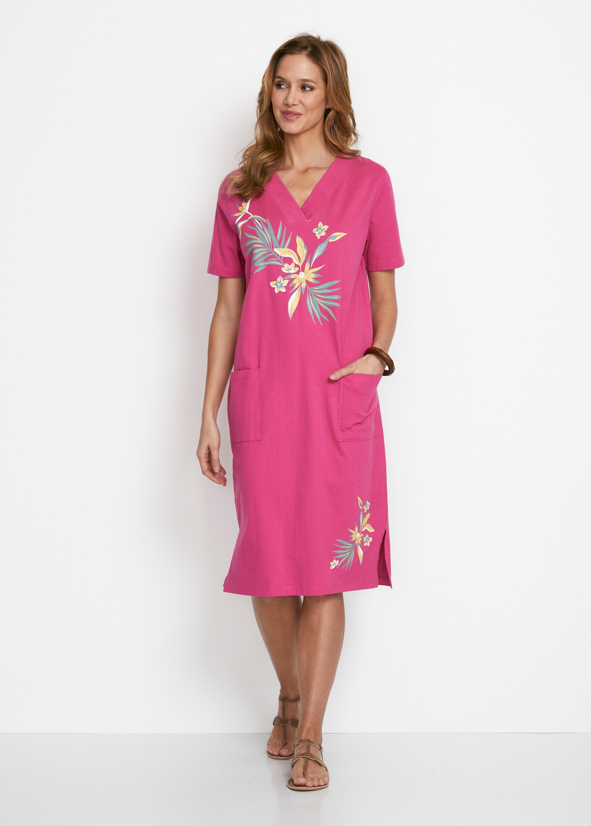 Short_cotton_beach_dress_Fuchsia_FA1_slim