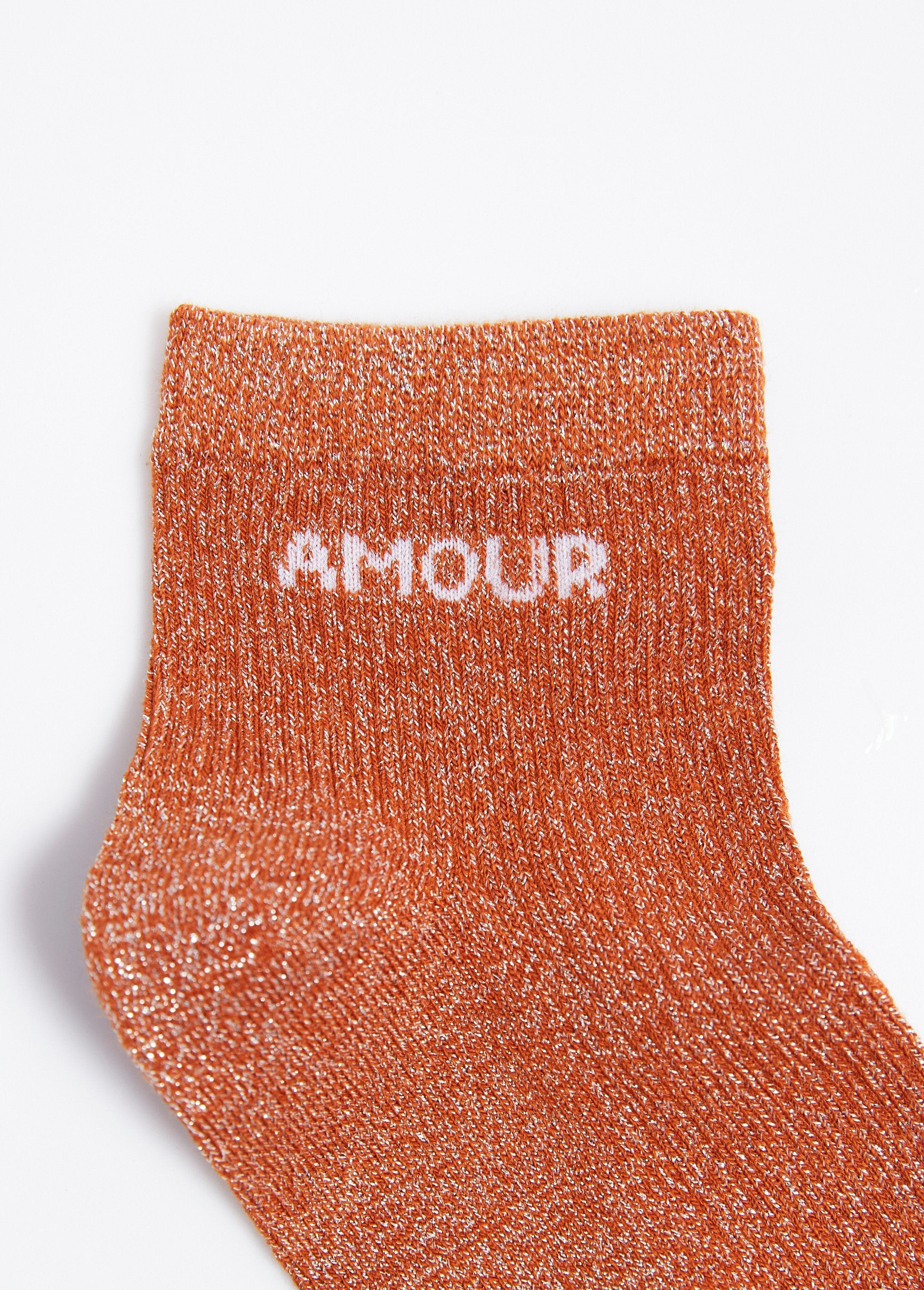 Metallic_thread_socks,_LOVE_message_Orange_DE2_slim