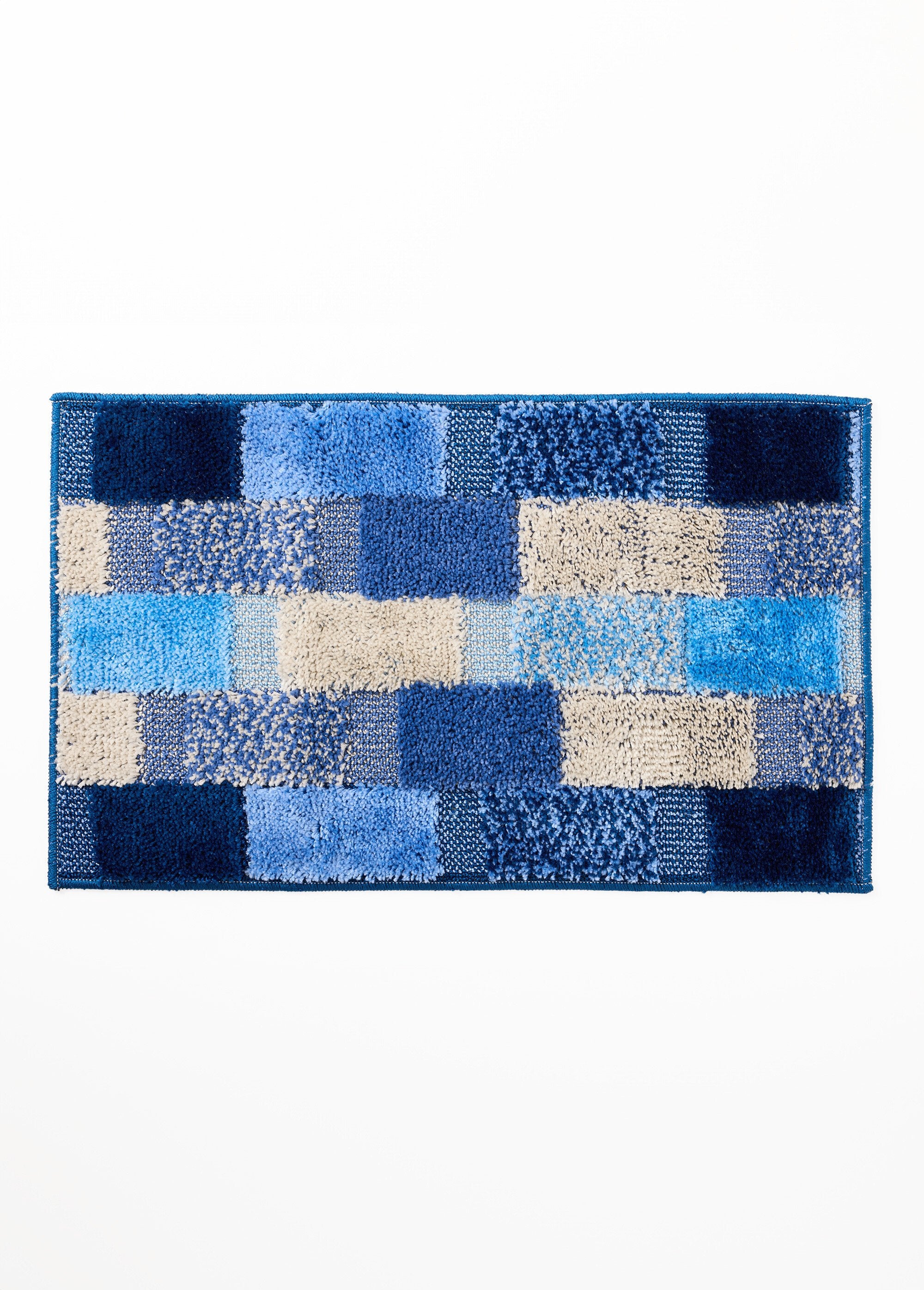 Tapis_de_bain_tissage_multicolore_fond_TPR_antidérapant_Bleu_DE1_slim