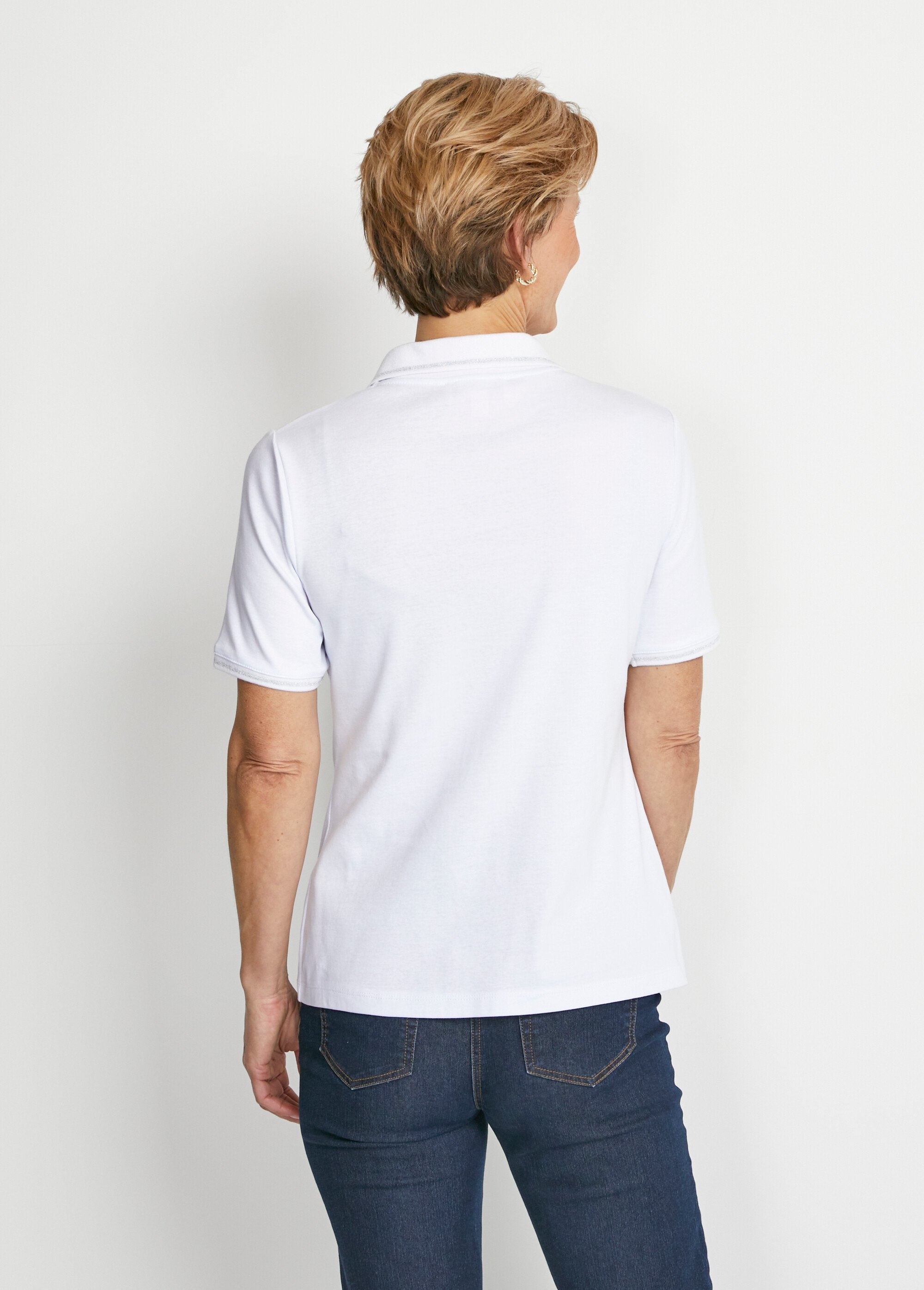 Tee-shirt_col_polo_court_maille_Blanc_DO1_slim