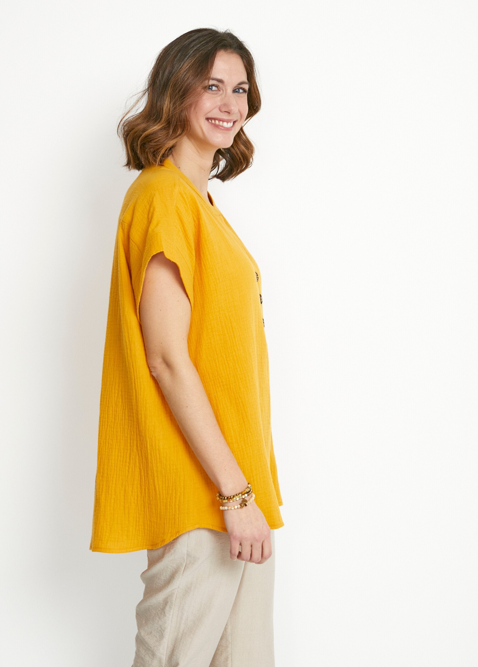 Long_loose_plain_cotton_tunic_YELLOW_DR1_slim